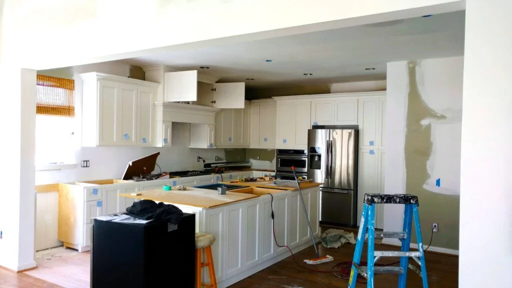 Modern kitchen remodel with sleek cabinets and contemporary design